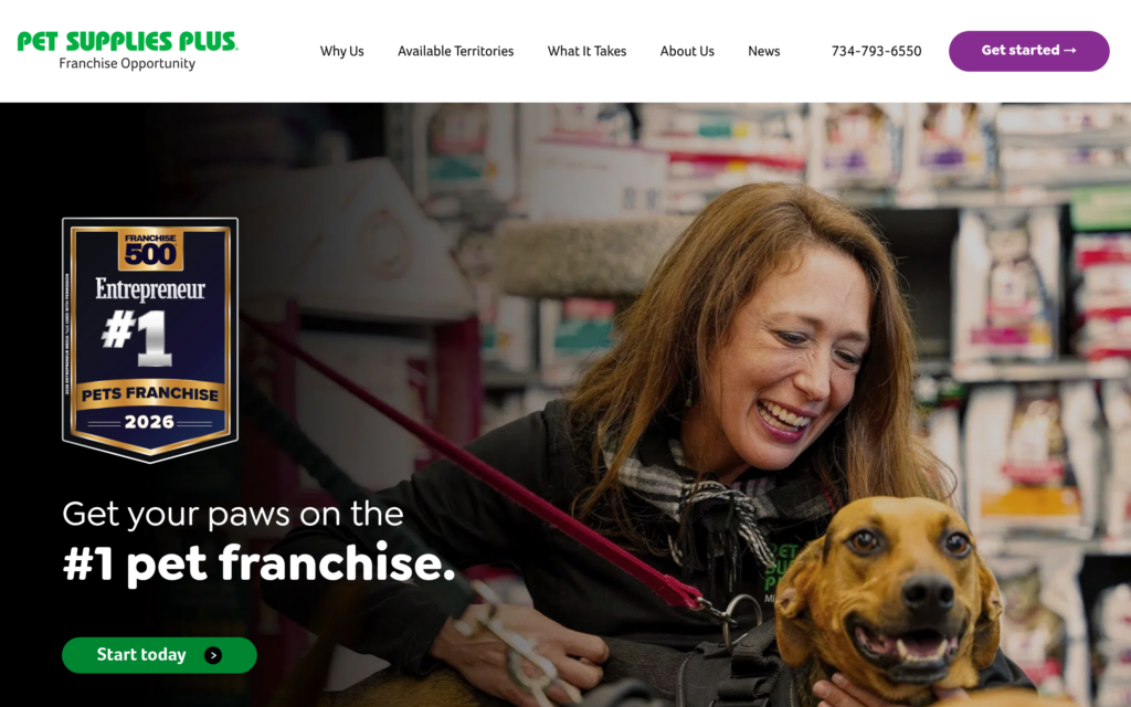 Screenshot of Pet Supplies Plus