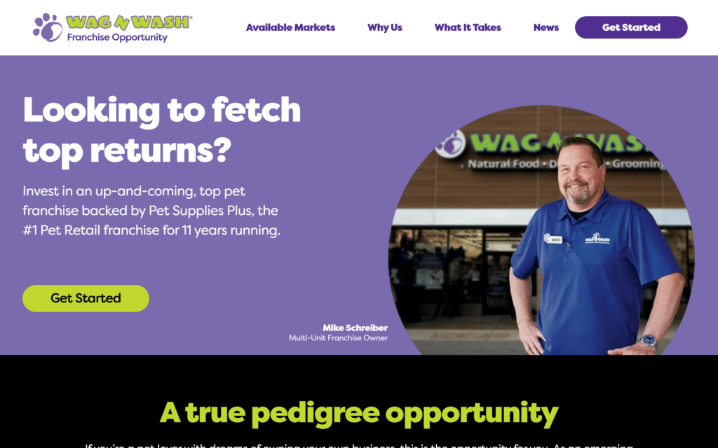 Screenshot of Wag N Wash